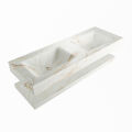 corian waschtisch set alan dlux 130 cm braun marmor frappe ADX130fraPlD0fra