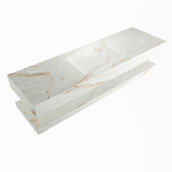 corian waschtisch set alan dlux 150 cm braun marmor frappe ADX150fraPlM1fra