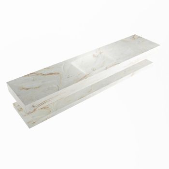 corian waschtisch set alan dlux 200 cm braun marmor frappe ADX200fraPlM0fra