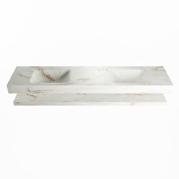 corian waschtisch set alan dlux 200 cm braun marmor frappe ADX200fraPlD0fra