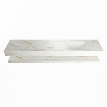 corian waschtisch set alan dlux 200 cm braun marmor frappe ADX200fraPlR1fra