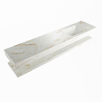 corian waschtisch set alan dlux 200 cm braun marmor frappe ADX200fraPlR1fra