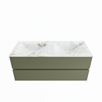 corian waschtisch set vica dlux 120 cm marmor optik doppelbecken Frappe VDX120Arm2LD0Fra