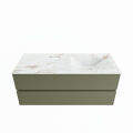 corian waschtisch set vica dlux 120 cm marmor optik becken rechts Frappe VDX120Arm2LR1Fra