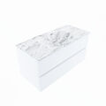 corian waschtisch set vica dlux 100 cm marmor optik becken mittig Glace VDX100Tal2LM1Gla