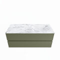 corian waschtisch set vica dlux 120 cm marmor optik becken rechts Glace VDX120Arm2LR1Gla