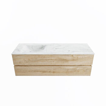 corian waschtisch set vica dlux 150 cm marmor optik becken links Opalo VDX150Was2LL0Opa