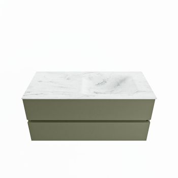 corian waschtisch set vica dlux 110 cm marmor optik becken rechts Opalo VDX110Arm2LR0Opa