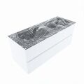 corian waschtisch set vica dlux 120 cm marmor optik doppelbecken Lava VDX120Tal2LD2Lav