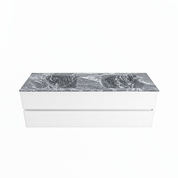 corian waschtisch set vica dlux 150 cm marmor optik doppelbecken Lava VDX150Tal2LD2Lav
