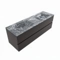 corian waschtisch set vica dlux 150 cm marmor optik doppelbecken Lava VDX150Dar4LD0Lav