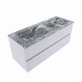 corian waschtisch set vica dlux 120 cm marmor optik doppelbecken Lava VDX120Cal2LD2Lav