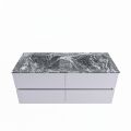 corian waschtisch set vica dlux 120 cm marmor optik doppelbecken Lava VDX120Cal4LD0Lav