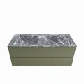 corian waschtisch set vica dlux 120 cm marmor optik doppelbecken Lava VDX120Arm2LD0Lav