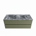 corian waschtisch set vica dlux 120 cm marmor optik doppelbecken Lava VDX120Arm4LD0Lav