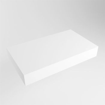 aufsatzplatte xl freihängend Solid Surface 80 cm weiss m49866