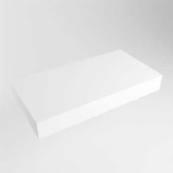 aufsatzplatte xl freihängend Solid Surface 90 cm weiss m49867