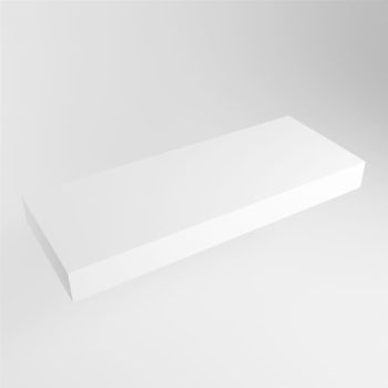 aufsatzplatte xl freihängend Solid Surface 120 cm weiss m49870